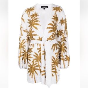 Retrofete - Gabrielle palm tree-print robe